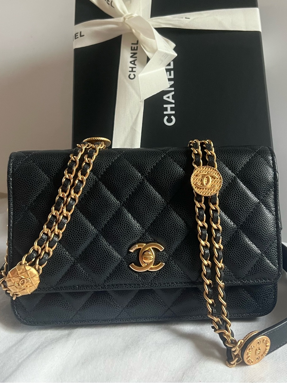 Chanel Cavair Twist Your Buttons WOC Crossbody